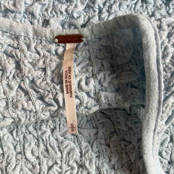 Free People Tito Tank Mini Dress - light blue/dew shine- Size S - Picture 3 of 3